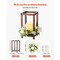 Wooden Wedding Lantern Centerpiece with LED Candle, Flower Wreath for Table Decor